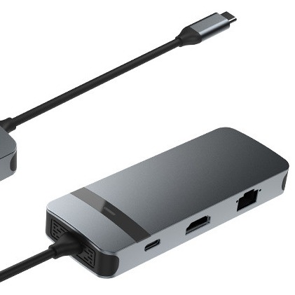 8 in 1 Docking Station USB C Hub Plug and Play with 4K HDMI RJ45 for mackbook laptops