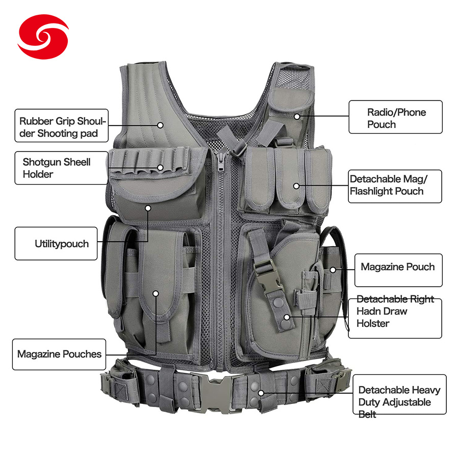 China Xinxing Multifunctional Police Military Security Army Airsoft Assault Swat Vest