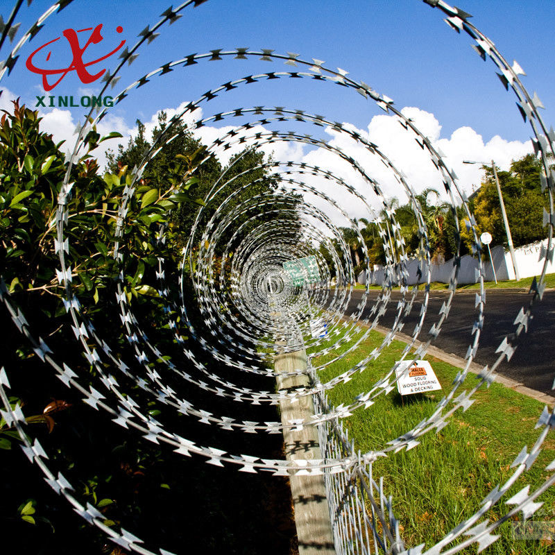 BTO CBT Razor Barbed Wire with Single / Double Coil For Airport