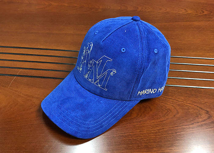 Customize ACE 6panel structured blue embroidery and rubber patch baseball caps hats