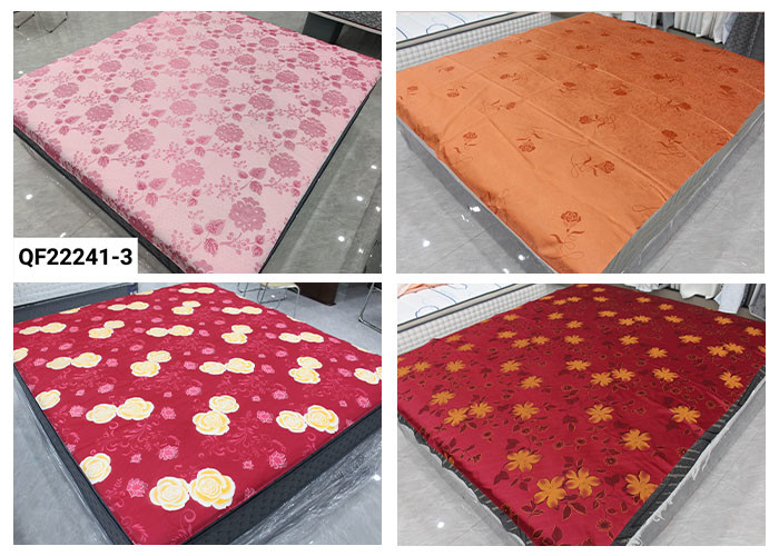 Wholesale Home Textile Golden Print Mattress Fabric 100 Polyester Mattress Fabric