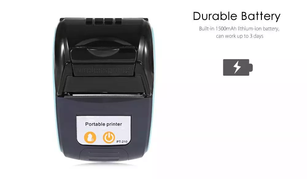 58mm Mini Portable Mobile WiFi Thermal Printer With Free Sdk PT-210