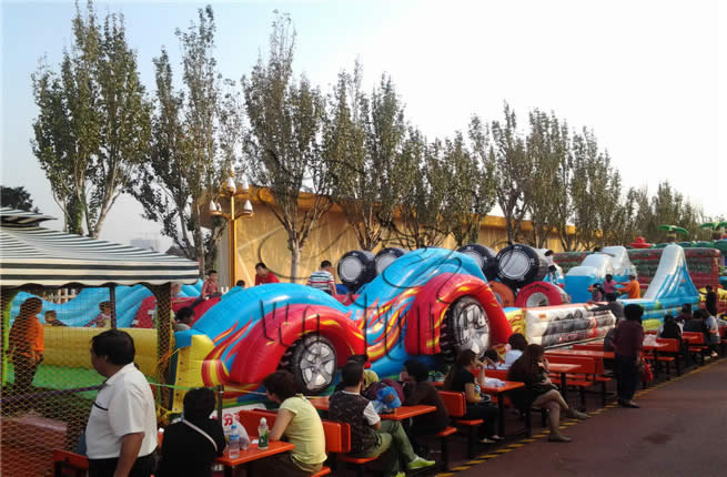 giant durable inflatable obstacle course for sale