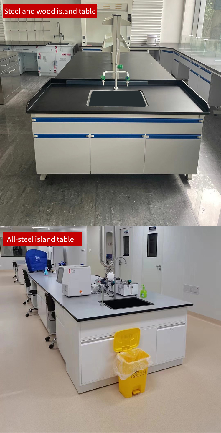 Factory Direct Price Phenolic Resin Top All Side Lab Steel Side Bench Thickness Standard Laboratory Table Dimensions