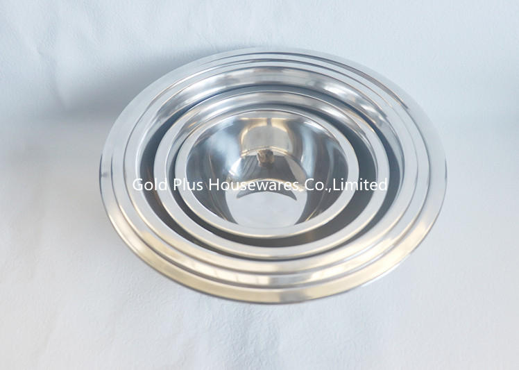 22cm Complete Tableware Set Multi Size Seasoning Bowl Stainless Steel Fruit Vegetable Basin