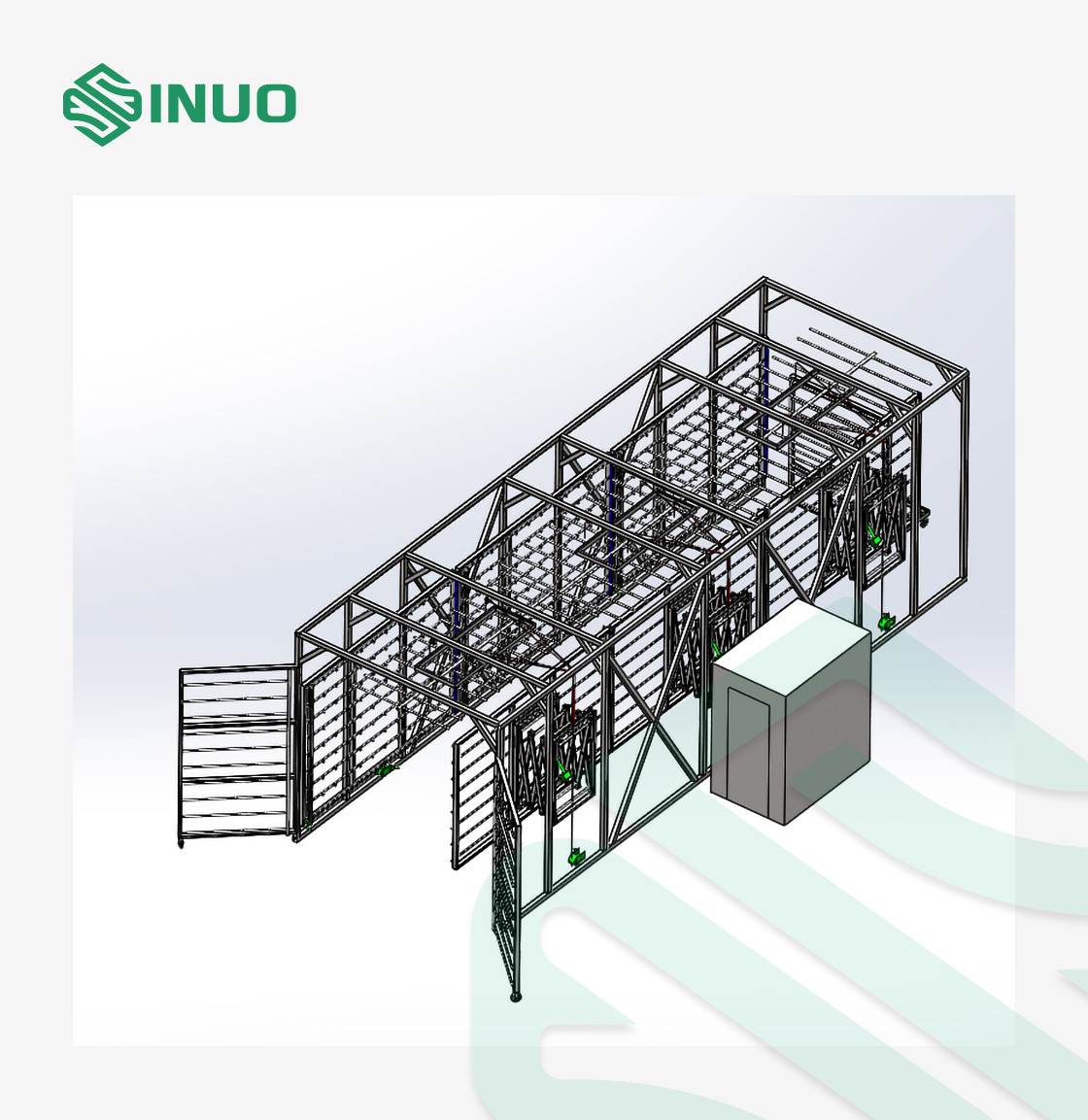 Automatic Electric Vehicle Testing Equipment Truck Transport Vehicle Rain Testing System