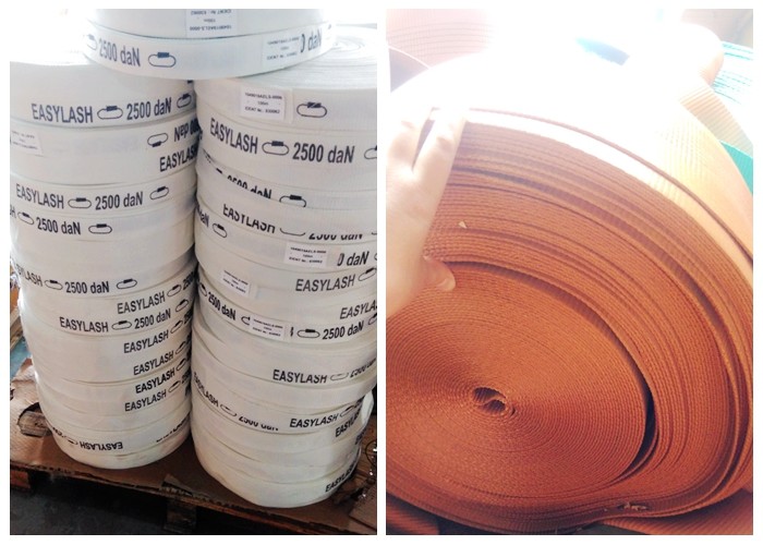 1" 3200 LBS Polyester Webbing 25mm , Heavy Duty Web Slings For Lifting
