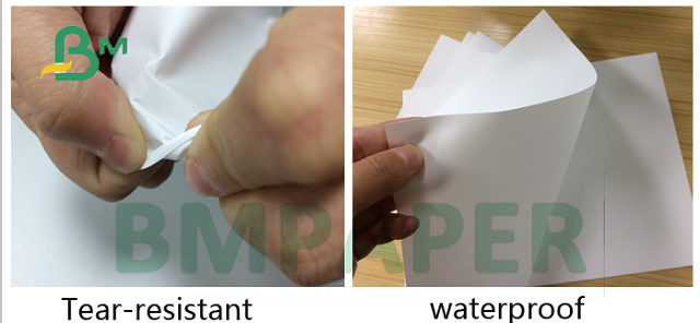 80gsm 100gsm  Waterproof 2 side Stone Paper Sheet For Fruite Package 30x40cm