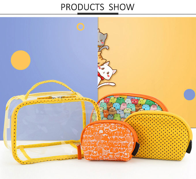 Fashion Large Capacity Multi-Function Cosmetic Bag 4 Pieces Sets