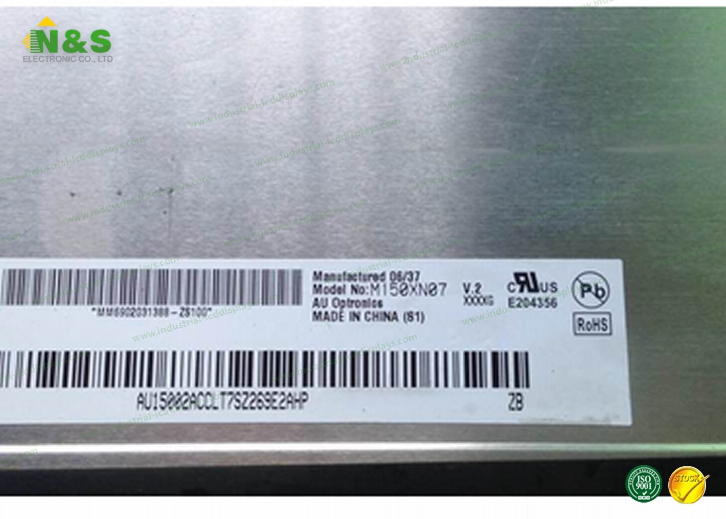 Brand New AUO 15" LCD Display M150XN07 V2 TN Normally White a-Si TFT-LCD