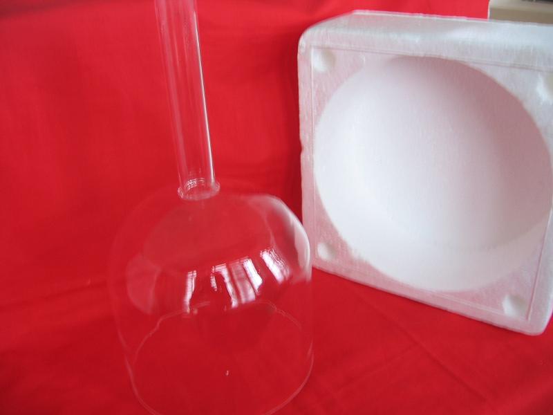 Hand held quartz singing bowl