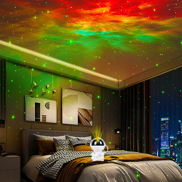 5V 1A RGB Room Space Star Projector Rotatable For Birthday Party