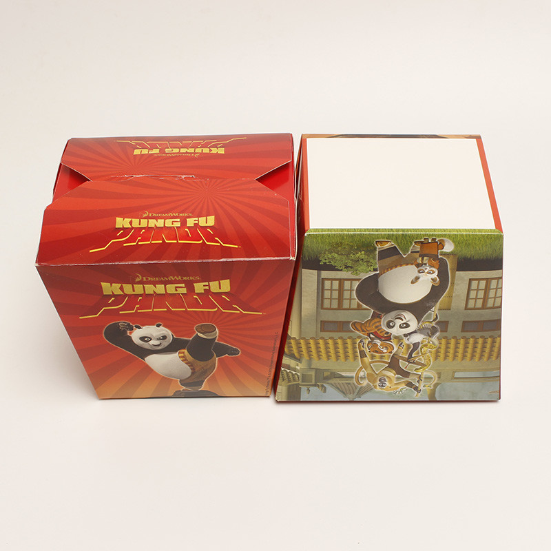 Square Kebab Disposable Food Packaging Box Takeaway Paper Noodle Container