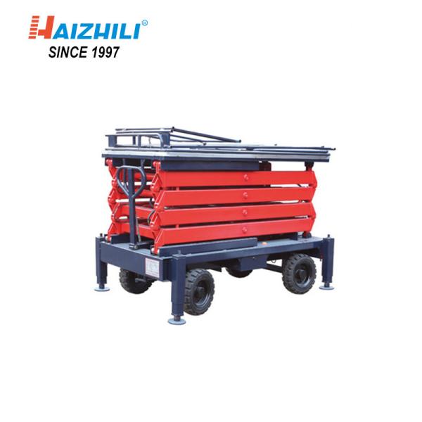 Quality Industrial Mobile Scissor Lift Platform , 200kg 4m Ingle Person Scissor Lift for sale