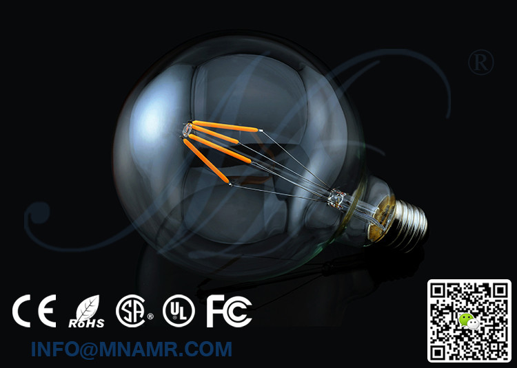 High Quality 2w 4w 6w 8w 10w 110-240volt G125 Filament LED Bulb for Vintage Handcrafted Table Lamps Hanging Lights