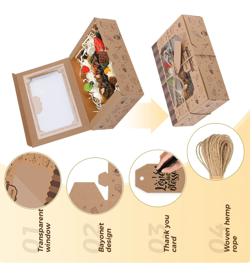 Acrylic Cake Dessert Box For Gift Custom Logo Square Clear Plastic Containers Mousse Cup