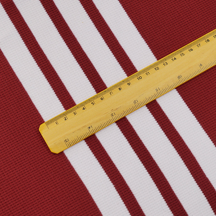 Skin-Friendly Comfortable And Moisture-Absorbent Striped Knit Fabric For Sportswear