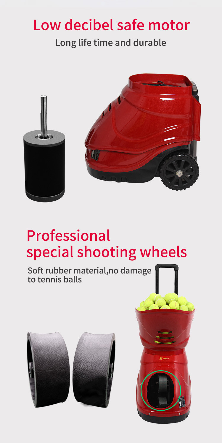 Siboasi T1600 Tennis Shooting Machine Full Function ABS And Steel