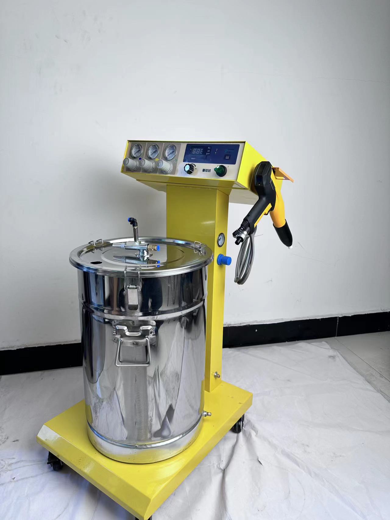 Powder Coating Spraying Equipment With Electrostatic Powder Coating Gun