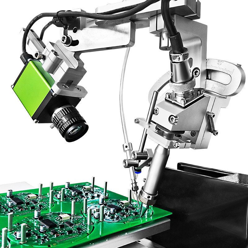 Desktop PCB Automatic Soldering Machine Multi Axis 150W Heating Power