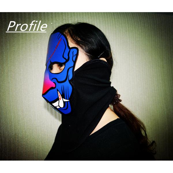 2018 New design for Halloween horror masks sound activated LED mask for Parties ,the mask of warcraft, EL mask