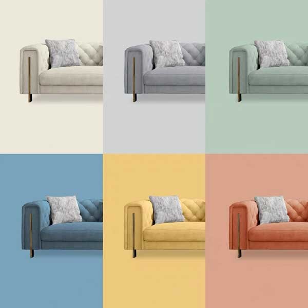 2 Seater Leisure High Back Sectional Lazy Sofa For Living Room Furniture