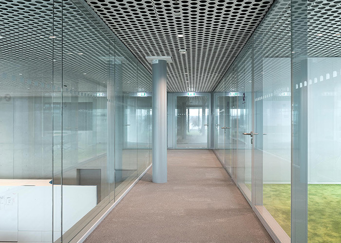 108mm Series Quality Aluminum Frame Double Glass Easy Assemble With Framed White Color Glass Partition Wall