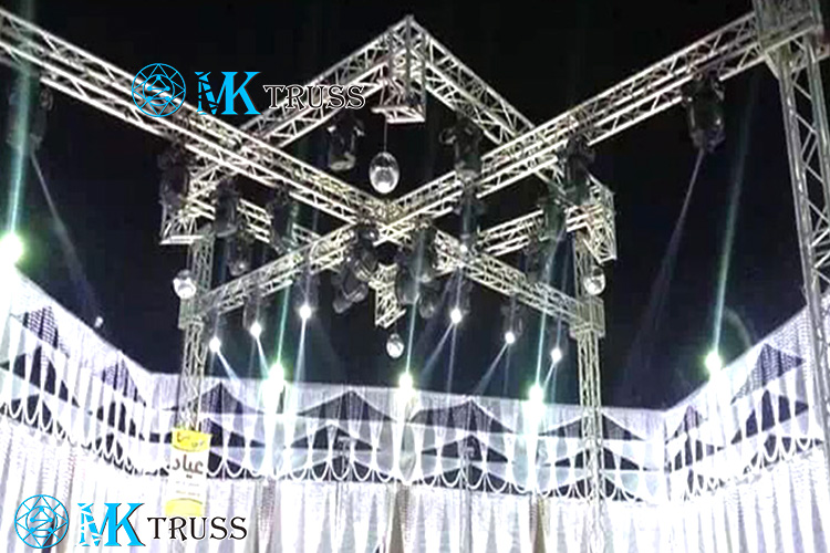 25*2mm Brace Tube Truss Aluminum Tower for Outdoor Event Exhibition Speaker Stand Lift