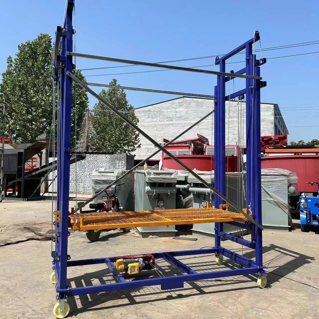 Decoration Remote Control Scaffold Hoist Platform 8m