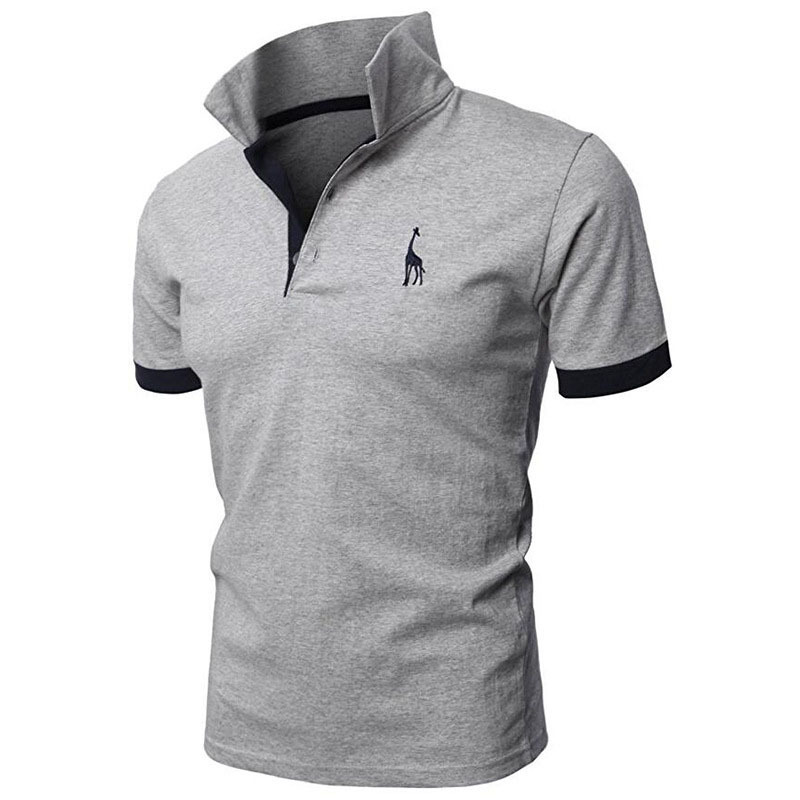 Knitted Fabric Custom Logo Plain Casual Golf Cotton Polyester Polo Shirts T-shirt For Men