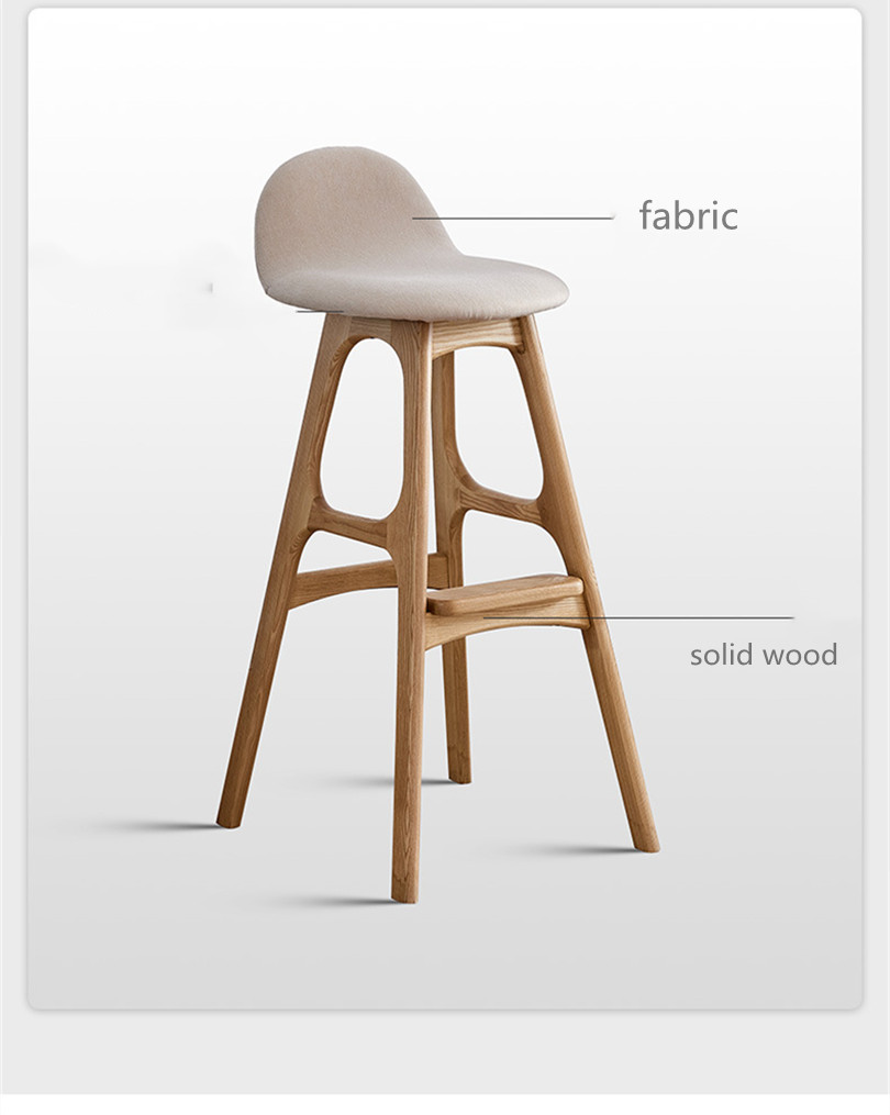 White Classic Cafe Bar Stools Weight Capacity 400 Lbs Velvet Bar Chairs Japanese