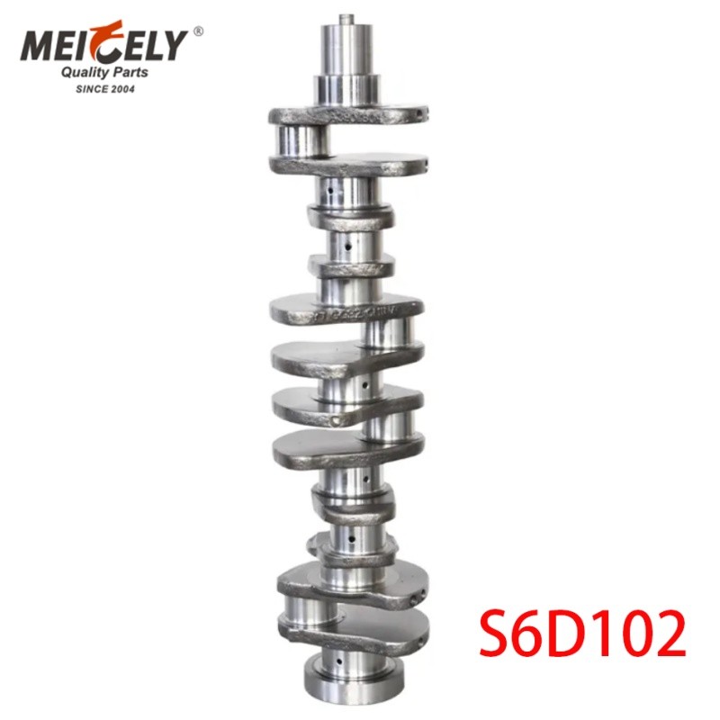 S4D102 S6D102 S6D107 S6D125 Forged Steel Cast Crankshaf For Excavator