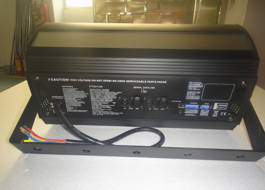 DMX Automatic Black Stage Strobe Lights 3000w Power 5600k Color Temperature