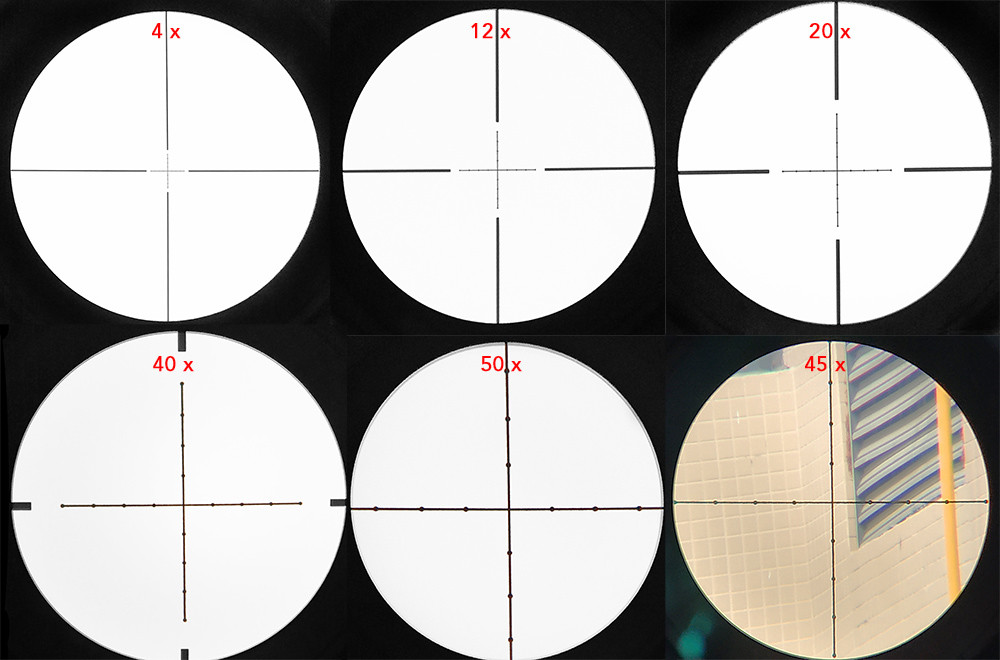 First Focal Plane 4-50x75 FFP Riflescope Long Range Scopes with Mount and Sunshade