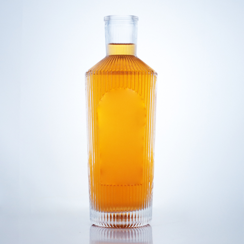 700ml Unique Design Flint Glass Bottle for Gin Rum Champagne Brandy Whisky Liquor