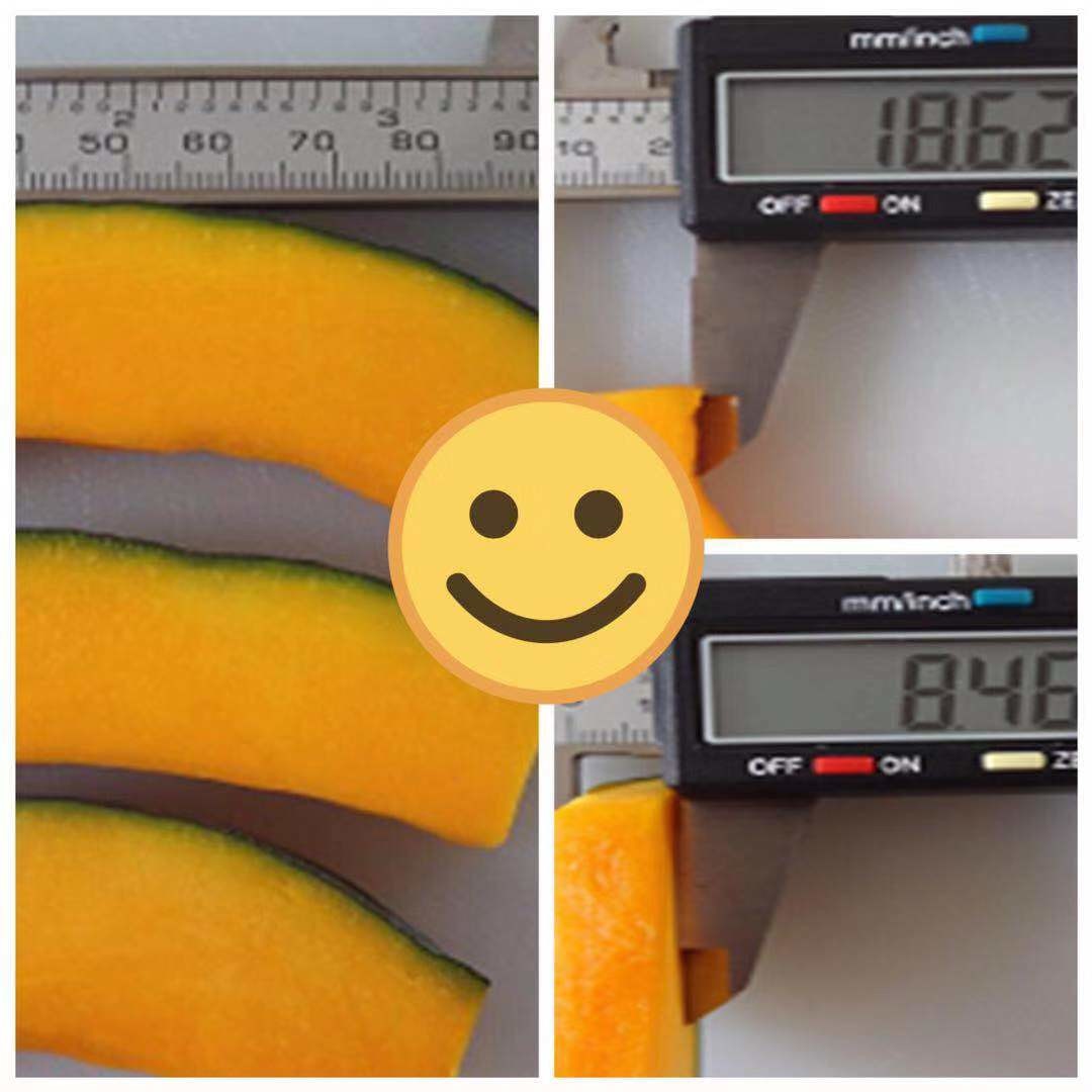 Frozen Steamed Sweet Pumpkin Slice with skin