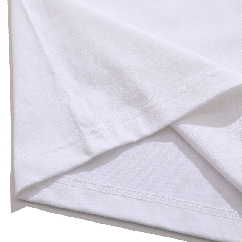 Vintage Style Men's Short Sleeve T-Shirt Woven 240g Fabric Custom Color Large Version