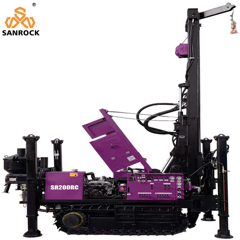 Borehole Core Drilling Rig SR200RC Reverse Circulation Drilling Rig Hydraulic RC Drilling Machine