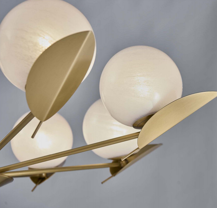 Bronze Glass Pendant Chandelier Lights 2700K/3000K/3500K