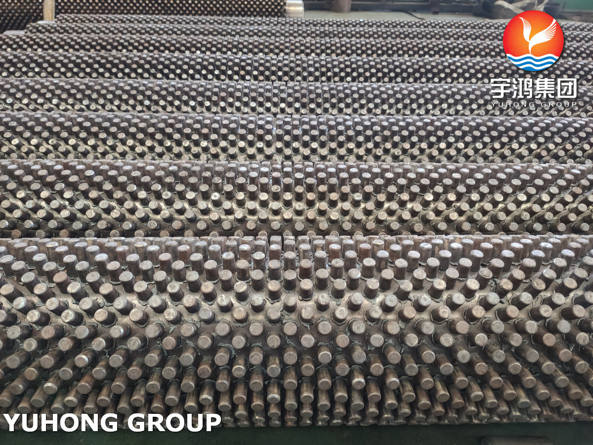 ASTM A335 P5 P9 P11 Stud Tube + 409/410 Studs Fin Tube for Industry Application