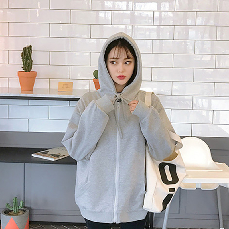 Wholesale Winter Women's Hoodies Sweatshirts Loose Hooded Jacket Casual Pullover for Female Coat Hoodie Sweatshirt