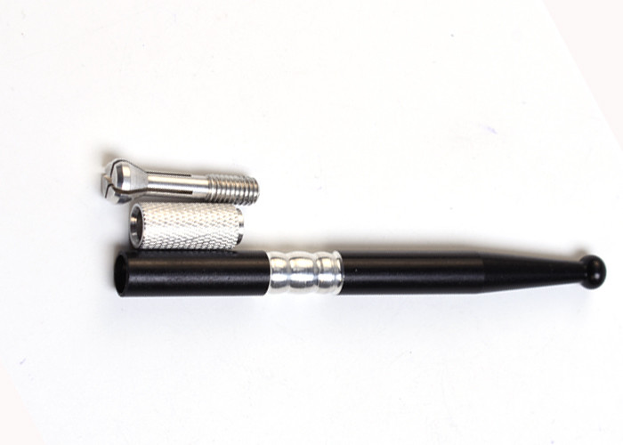 PMU New Invention Black Manual Tattoo Pen For Eyebrow Lightweight With Aluminium Handle