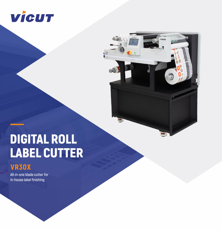 Max. Workable Width 350mm Digital Roll To Roll Label Die Cutter Finisher for Finishing