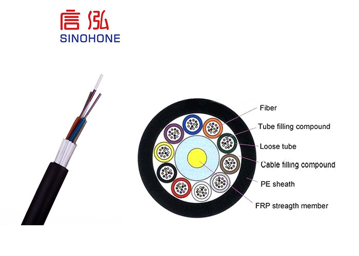 Duct Bulk Outdoor Fiber Optic Cable Anti electromagnetism Non Self Supporting