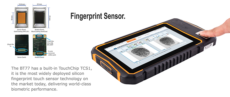 BATL BT77 waterproof rugged 7 inch android tablet pc with fingerprint reader