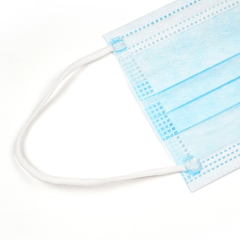 3 Ply Earloop Type Non Woven Medical Disposable Surgical Face Mask Blue