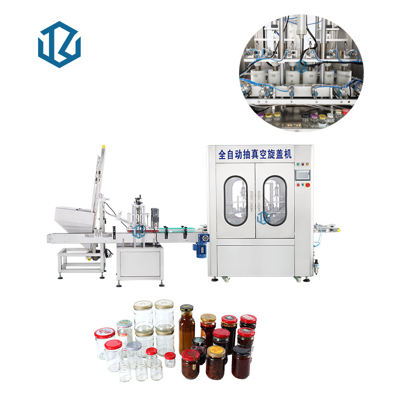 Automatic Feeder Twist Off Vacuum Screw Capping Machine