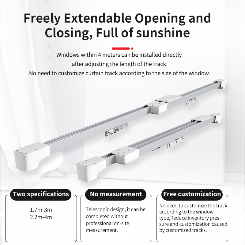 WiFi Control Smart home curtain opener Automatic Curtain Track Work with Amazon Alexa Google Home