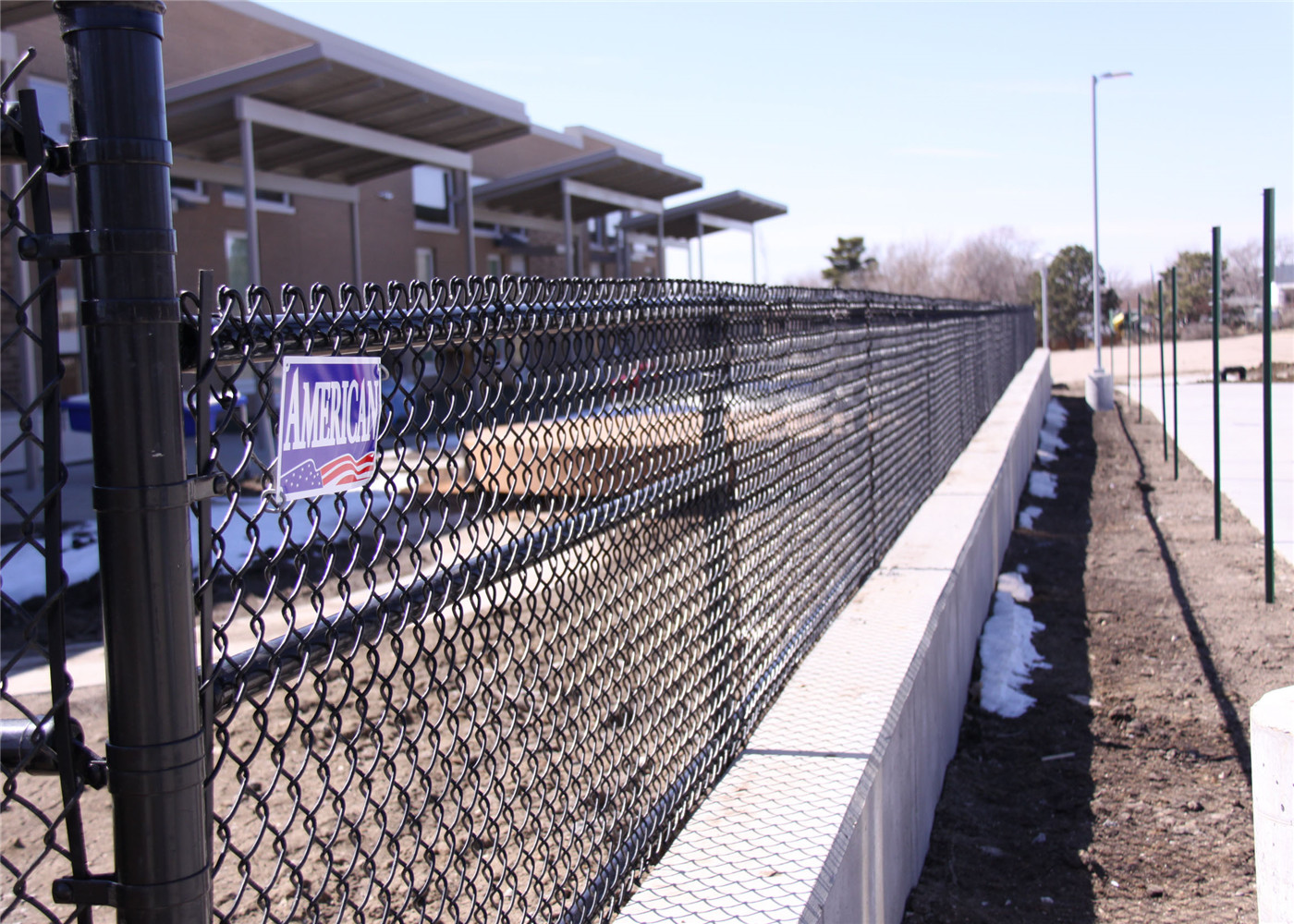 Industrial Commercial chain link fabric 2'x2' aperture x 6Ga/4.88mm diameter 36" Height