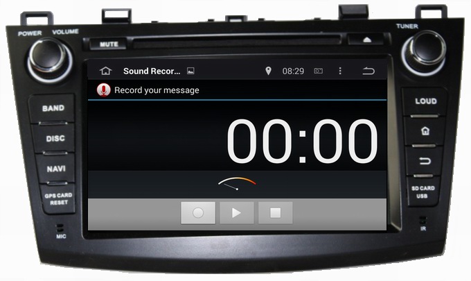 Ouchuangbo Pure Android 4.4 GPS Navigation iPod USB 3G Wifi Radio for Mazda 3 2009-2012 DV